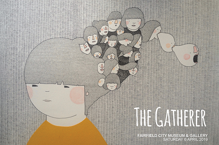 Cartoon illustration of a person with several heads coming out of their head by Kim Siew