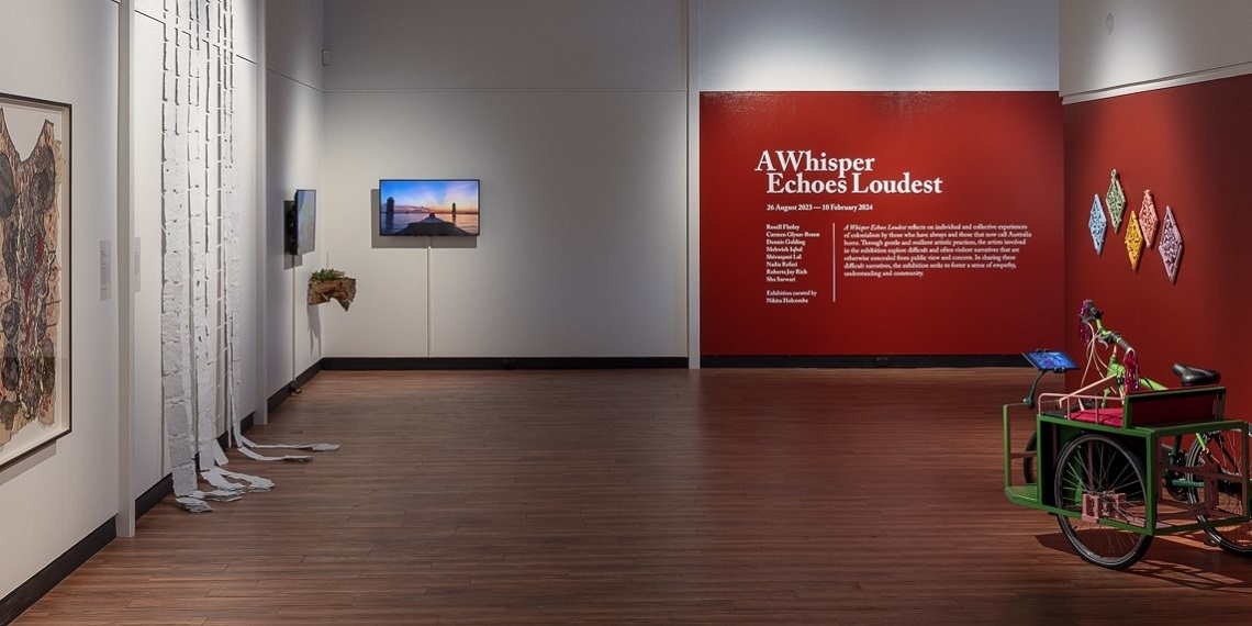 A Whisper Echoes Loudest installation view by document photography